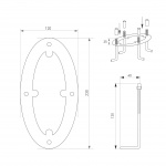 Светильник LGD-MUSE-BOLL-H1500-18W Warm3000 (DG, 328 deg, 230V) (Arlight, IP65 Металл, 3 года) — изображение 2