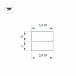 Светильник SP-RONDO-FLAP-R110-25W Day4000 (BK, 110 deg) (Arlight, IP40 Металл, 3 года) — изображение 7