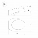 Светильник LGD-EYE-WALL-6W Warm3000 (GR, 117 deg, 230V) (Arlight, IP54 Металл, 3 года) — изображение 5