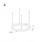 Светильник SP-LINE-HANG-ARC-O3535-D350-35W Day4000 (BLACK, 230V) (Arlight, Металл) — изображение 2