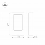 Светильник LGD-PATH-FRAME-H300-7W Warm3000 (BK, 100 deg, 230V) (ARL, IP65 Металл, 3 года) (Arlight, IP65 Металл, 3 года) — изображение 4