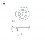 Светодиодный светильник LTM-R65WH 5W Day White 10deg (Arlight, IP40 Металл, 3 года) — изображение 6