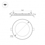 Светильник DL-172M-15W Day White (Arlight, IP40 Металл, 3 года) — изображение 7
