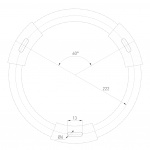 Светильник IM-RONDO-EMERGENCY-3H-R500-54W Warm3000 (WH, 120 deg, 230V) (Arlight, IP40 Металл, 2 года) — изображение 8