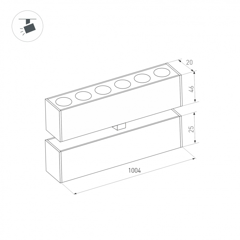 Светильник MAG-DOTS-FOLD-25-S1004-30W Warm3000 (BK, 30 deg, 24V) (Arlight, IP20 Металл, 3 года) — изображение 5