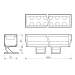 Светодиодный прожектор AR-LINE-1000XL-54W-24V RGB (Grey, 30 deg, DMX512) (Arlight, Закрытый) — изображение 5