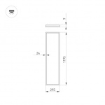 Светильник DL-INTENSO-S300x1200-40W Day4000 (WH, 120 deg, CRI90, 230V) (Arlight, IP40 Металл, 5 лет) — изображение 2