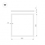 Светильник DL-INTENSO-S600x600-40W Day4000 (WH, 120 deg, CRI90, 230V) (Arlight, IP40 Металл, 5 лет) — изображение 4