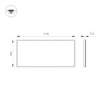 Панель IM-600x1200A-48W White (Arlight, IP40 Металл, 3 года) — изображение 2