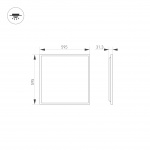 Светильник DL-TITAN-S600x600-40W Day4000-MIX (WH, 120 deg, 230V, DALI) (Arlight, IP20 Металл, 3 года) — изображение 3