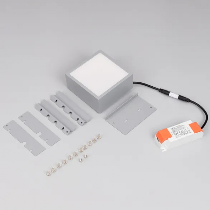 Светильник DL-GRIGLIATO-S90x90-12W Day4000 (GR, 90 deg, 230) (Arlight, IP40 Металл, 5 лет) — изображение 2