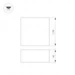 Светильник DL-GRIGLIATO-S90x90-12W Day4000 (BK, 90 deg, 230V) (Arlight, IP40 Металл, 5 лет) — изображение 2