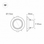 Светодиодный светильник LTD-80WH 9W Day White 120deg (Arlight, IP40 Металл, 3 года) — изображение 3