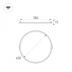 Светильник DL-EDGE-R400-34W Warm3000 (WH, 115 deg, 230V) (Arlight, IP40 Металл, 3 года) — изображение 2