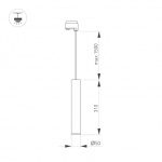 Светильник LGD-PIPE-TRACK-HANG-2TR-R50-9W Warm3000 (GD, 40 deg, 230V) (Arlight, IP20 Металл, 3 года) — изображение 3