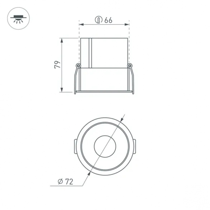 Светильник MS-ATLAS-BUILT-R72-20W Warm3000 (WH-BK, 30 deg, 230V) (Arlight, IP20 Металл, 5 лет) — изображение 9