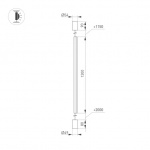 Светильник SP-TABOO-FLOOR-S1300-14W Day4000 (BK, 90 deg, 230V) (Arlight, IP20 Металл, 3 года) — изображение 5