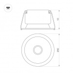 Светильник MS-HARBOR-R82-10W Day4000 (BK, 24 deg, 230V) (Arlight, IP20 Металл, 5 лет) — изображение 4
