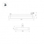 Светильник LGD-AFINA-4TR-S600x300-50W Day4000 (BK, 110 deg, 230V) (Arlight, IP20 Металл, 5 лет) — изображение 4