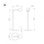 Светильник SP-OTTORI-FLOOR-6W Warm3000 (BK, 30 deg, 230V) (Arlight, IP20 Металл, 3 года) — изображение 2