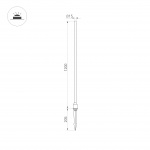 Светильник KT-CHAMPAGNE-L1200-3W Warm3000 (DG, 180 deg, 24V) (Arlight, IP65 Металл, 3 года) — изображение 6
