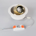 Светильник SP-PLURIO-BUILT-TRIMLESS-R160-9W Day4000 (WH-BRS, 36 deg, 230V) (Arlight, IP20 Металл, 3 года) — изображение 3