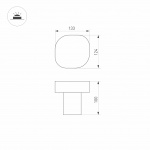 Светильник LGD-SWAMP-BOLL-H100-7W Warm3000 (GR, 93 deg, 230V) (Arlight, IP65 Металл, 3 года) — изображение 6