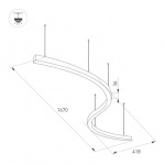 Светильник SP-LINE-HANG ARC-S3535-D800-65W Day4000 (WHITE, 230V) (Arlight, Металл) — изображение 2