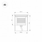 Светильник LTD-GROUND-R110-15W Day4000 (SL, 20 deg, 230V) (Arlight, IP67 Металл, 3 года) — изображение 3