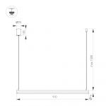 Светильник SP-UMBRA-HANG-H-L900-15W Day4000 (BK, 120 deg, 230V) (Arlight, IP20 Металл, 3 года) — изображение 2
