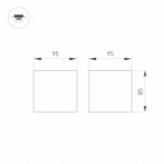 Светильник SP-ORIENT-SURFACE-TC-S95x95-20W Warm3000 (BK, 30 deg, 230V) (Arlight, IP20 Металл, 5 лет) — изображение 5