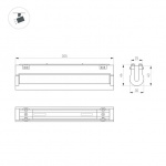 Светильник MAG-VIBE-FLAT-TURN-L305-12W Warm3000 (BK, 110 deg, 48V) (Arlight, IP20 Металл, 5 лет) — изображение 3