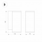 Светильник LGD-FORMA-WALL-R90-12W Warm3000 (GR, 44 deg, 230V) (Arlight, IP54 Металл, 3 года) — изображение 8
