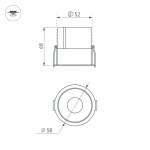 Светильник MS-ATLAS-BUILT-R58-10W Day4000 (WH-WH, 35 deg, 230V) (Arlight, IP20 Металл, 5 лет) — изображение 8