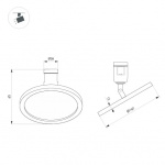 Светильник ART-APRIORI-PLATO-TURN-R160-12W Warm3000 (GD, 120 deg, 48V) (Arlight, IP20 Металл, 3 года) — изображение 2