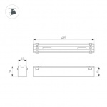 Светильник MAG-VIBE-FLAT-L485-24W Warm3000 (BK, 100 deg, 48V) (Arlight, IP20 Металл, 5 лет) — изображение 2