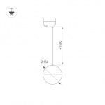 Светильник LGD-EMISFERO-TRACK-HANG-4TR-R150-11W Warm3000 (WH, 170 deg, 230V) (Arlight, IP20 Металл, 3 года) — изображение 4