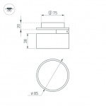 Светильник LGD-POT-BUILT-R85-12W Day4000 (BK, 100 deg, 230V) (Arlight, IP44 Металл, 5 лет) — изображение 3