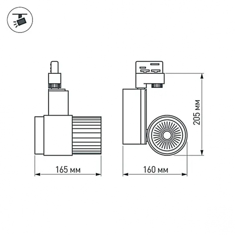Светодиодный светильник LGD-537WH-40W-4TR Warm White 38deg (Arlight, IP20 Металл, 3 года) — изображение 3