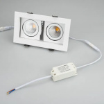 Светильник CL-KARDAN-S180x102-2x9W Day (WH, 38 deg) (Arlight, IP20 Металл, 3 года) — изображение 4