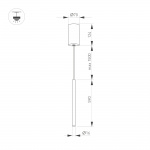 Светильник SP-UMBRA-HANG-V-L600-10W Warm3000 (WH, 120 deg, 230V) (Arlight, IP20 Металл, 3 года) — изображение 3