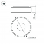 Светильник SP-TOR-RING-SURFACE-R460-33W Warm3000 (WH, 120 deg) (Arlight, IP20 Металл, 3 года) — изображение 5