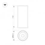 Светильник SP-GABI-SURFACE-R50-9W Day4000 (BK, 36 deg, 230V) (Arlight, IP40 Металл, 5 лет) — изображение 3