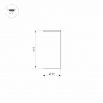 Светильник LGD-FORMA-SURFACE-R90-12W Day4000 (GR, 44 deg, 230V) (Arlight, IP54 Металл, 3 года) — изображение 5