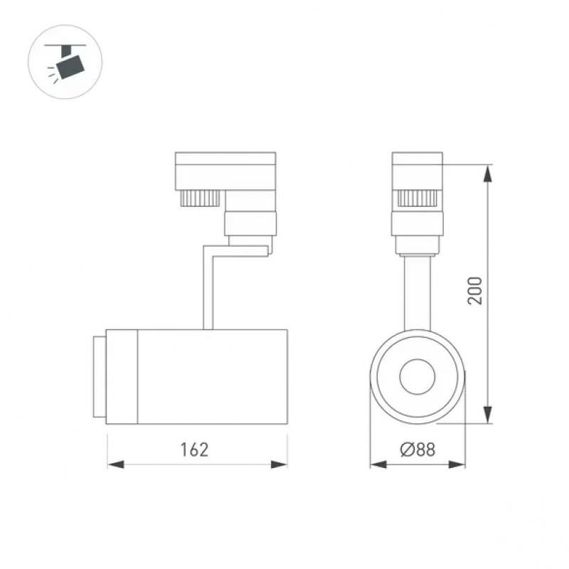 Светильник LGD-ZEUS-2TR-R88-20W Day4000 (BK, 20-60 deg, 230V) (Arlight, IP20 Металл, 5 лет) — изображение 5
