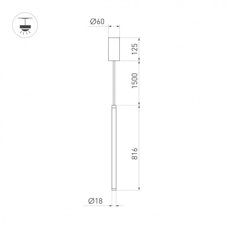 Светильник SP-JEDI-HANG-R18-10W Warm3000 (BK, 360 deg, 230V) (Arlight, IP20 Пластик, 3 года) — изображение 4