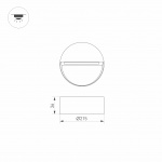 Светильник LGD-TRACE-R215-8W Warm3000 (GR, 60 deg, 230V) (Arlight, IP65 Металл, 3 года) — изображение 4