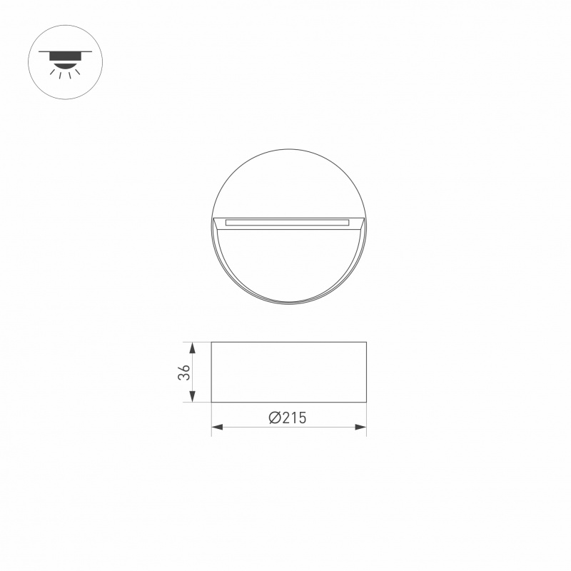 Светильник LGD-TRACE-R215-8W Warm3000 (GR, 60 deg, 230V) (Arlight, IP65 Металл, 3 года) — изображение 4