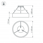 Светильник SP-TOR-RING-HANG-R460-33W Warm3000 (WH, 120 deg) (Arlight, IP20 Металл, 3 года) — изображение 5