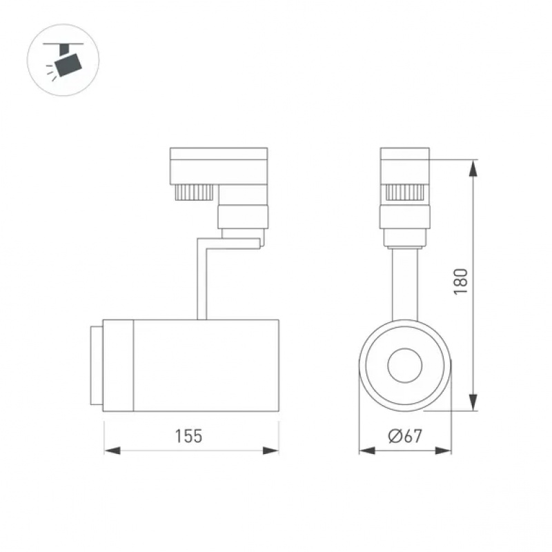 Светильник LGD-ZEUS-TRUECOLOR-4TR-R67-10W Day4000 CRI98 (BK, 20-60 deg, 230V) (Arlight, IP20 Металл, 5 лет) — изображение 5